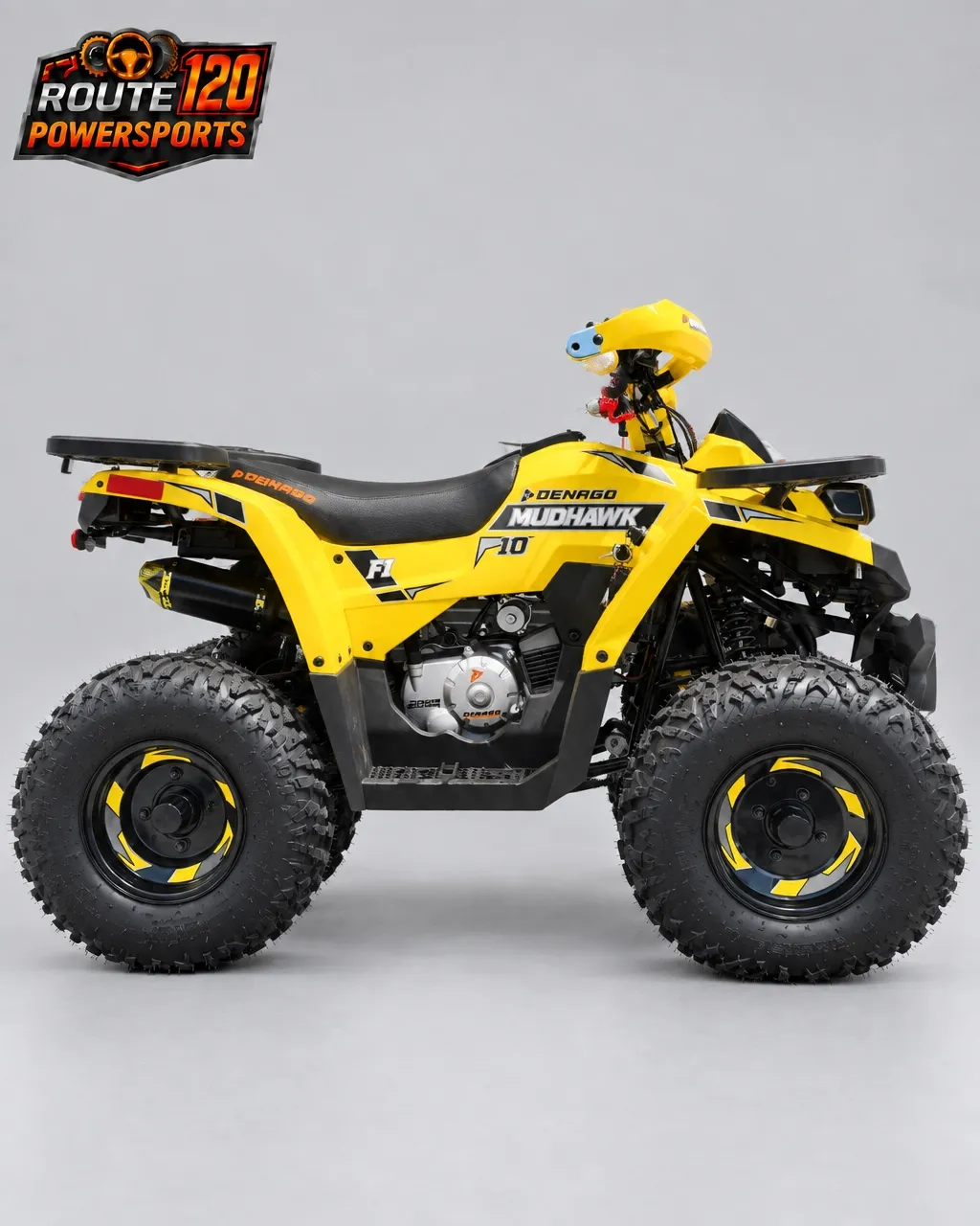 Yellow Denago Mudhawk 10FI side profile